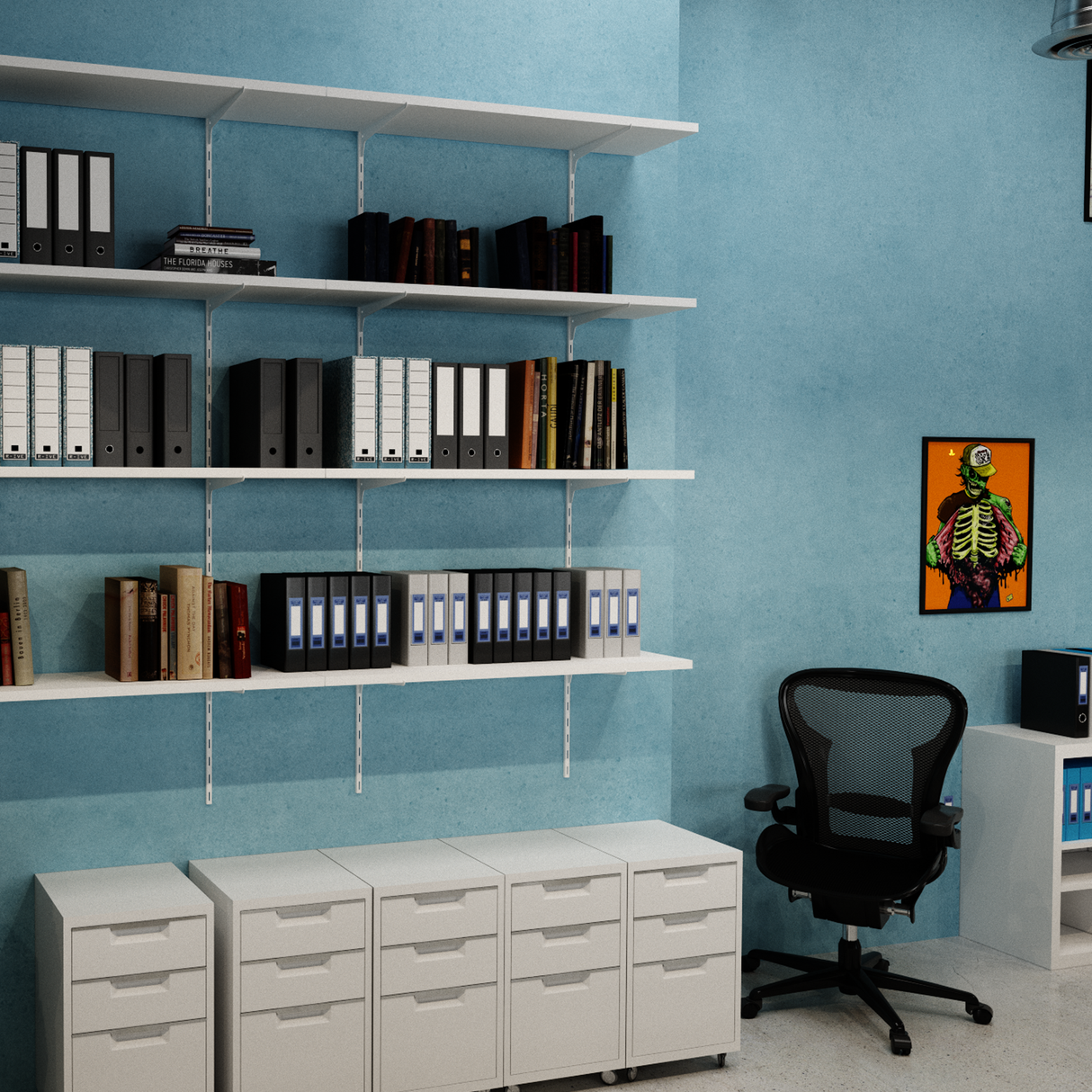 Single Track Adjustable Shelf Kit 1600x320x1500mm