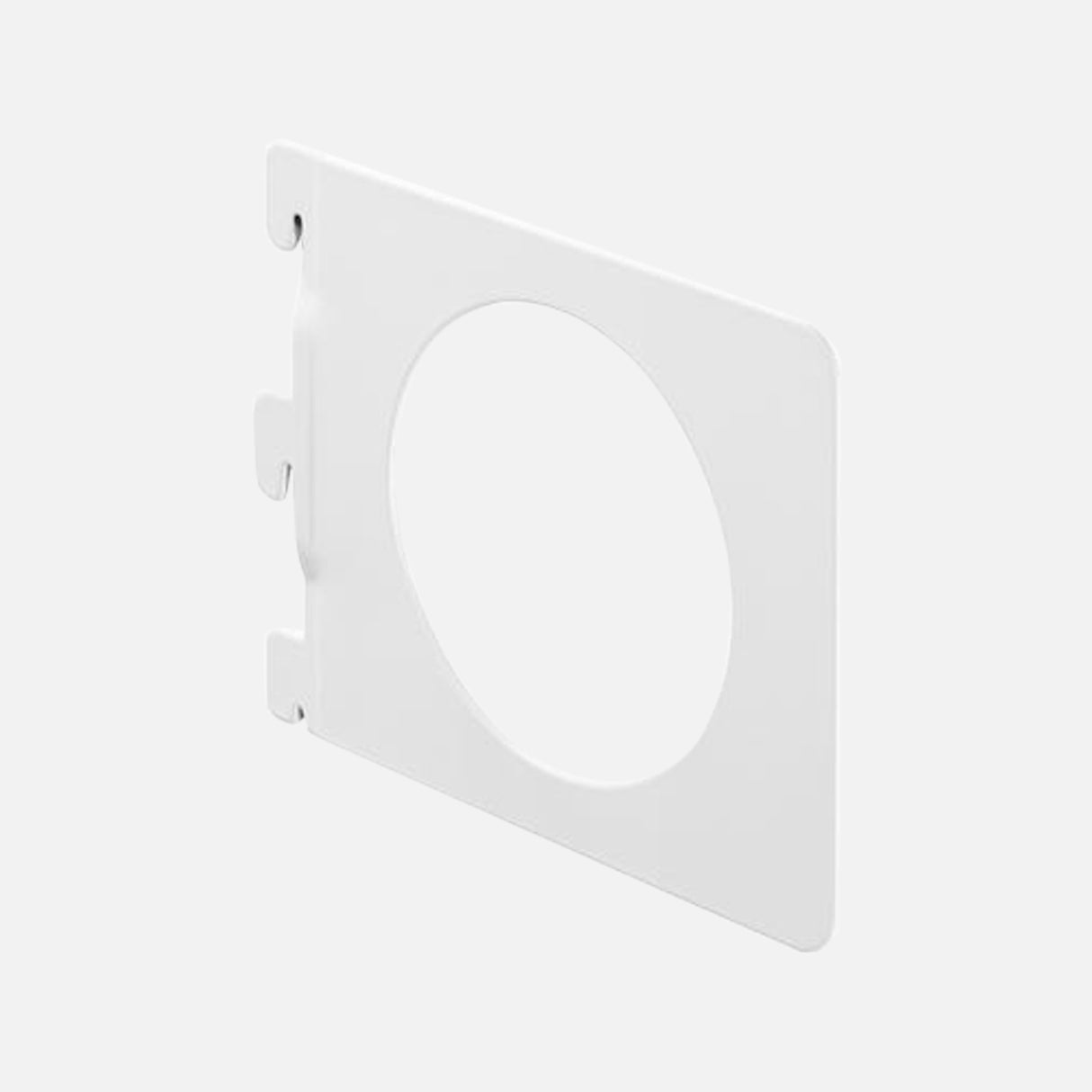 Single Slot 50mm Pitch Bookend White