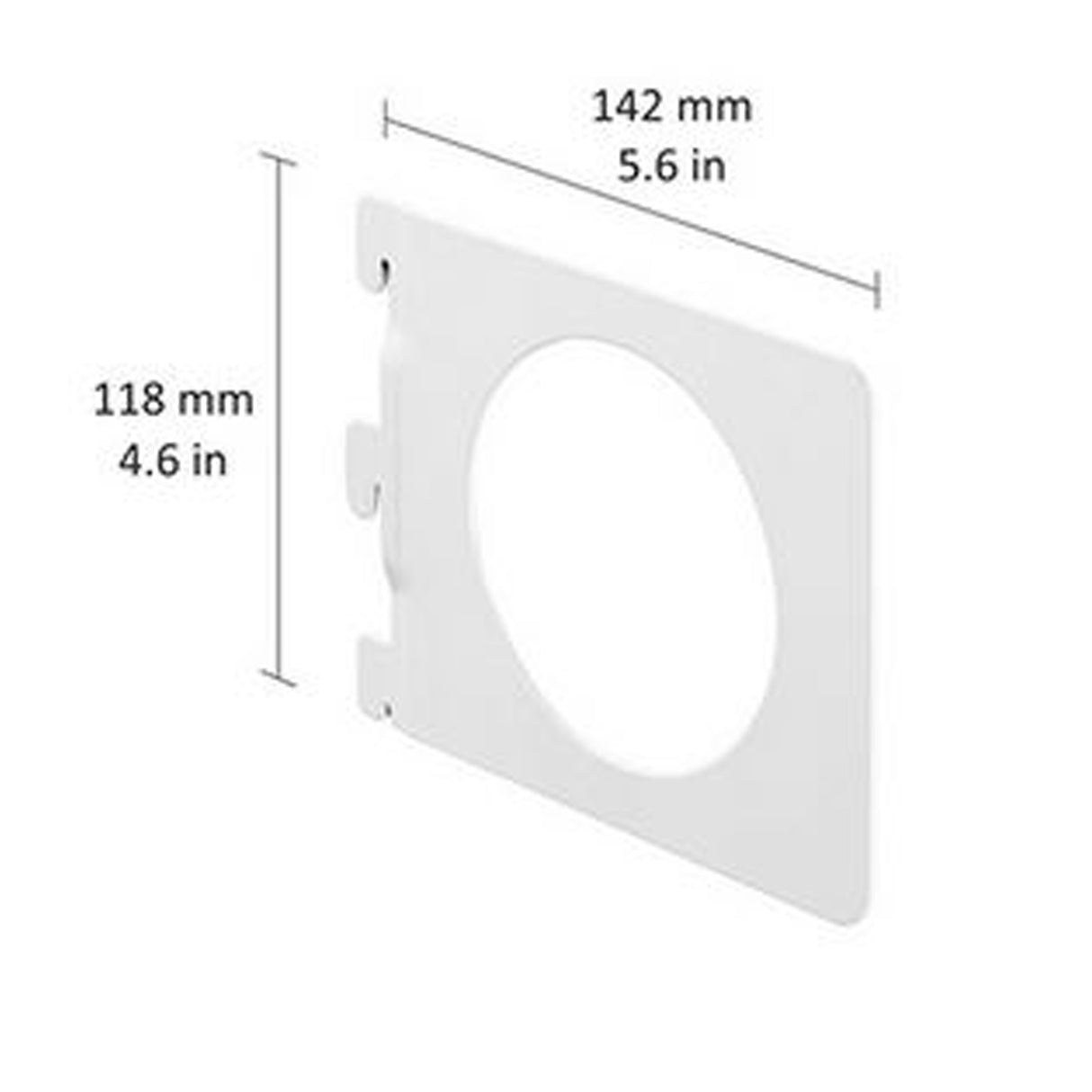 Single Slot 50mm Pitch Bookend White