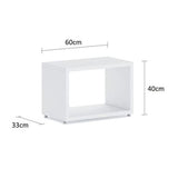 European Made Single Wide Boon Cube White