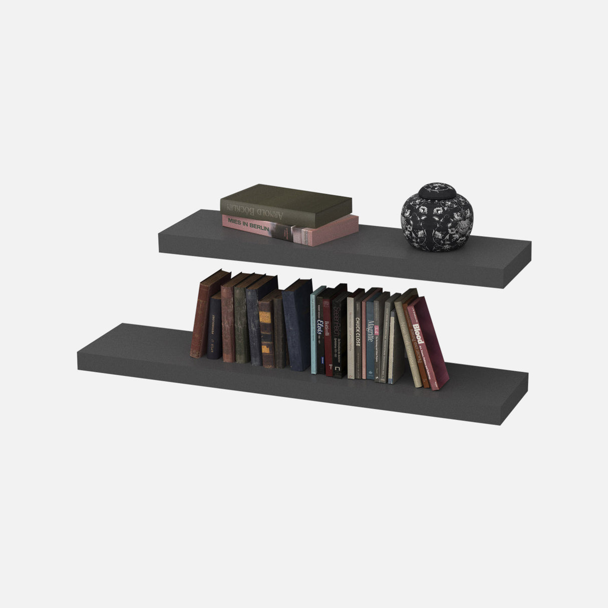 European Made Floating Shelves Stone Grey (Double Deal)