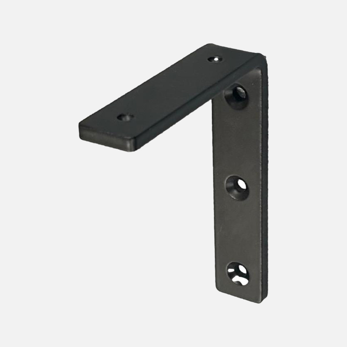 Strong Steel Shelf Bracket Matte Black 100x125x25mm