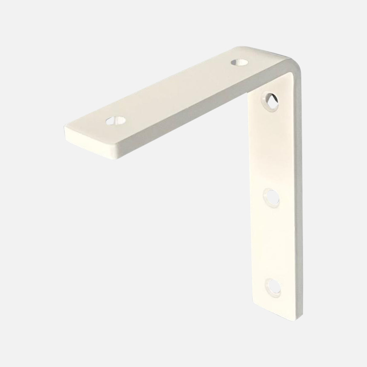 Strong Steel Shelf Bracket Matte White 100x125x25mm