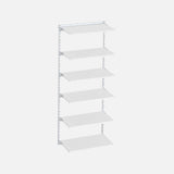 Sumo 6 Shelf Kit White 800x300x2000mm