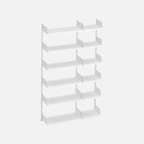 Sumo 12 Book Shelf Kit White 1270x400x2000mm