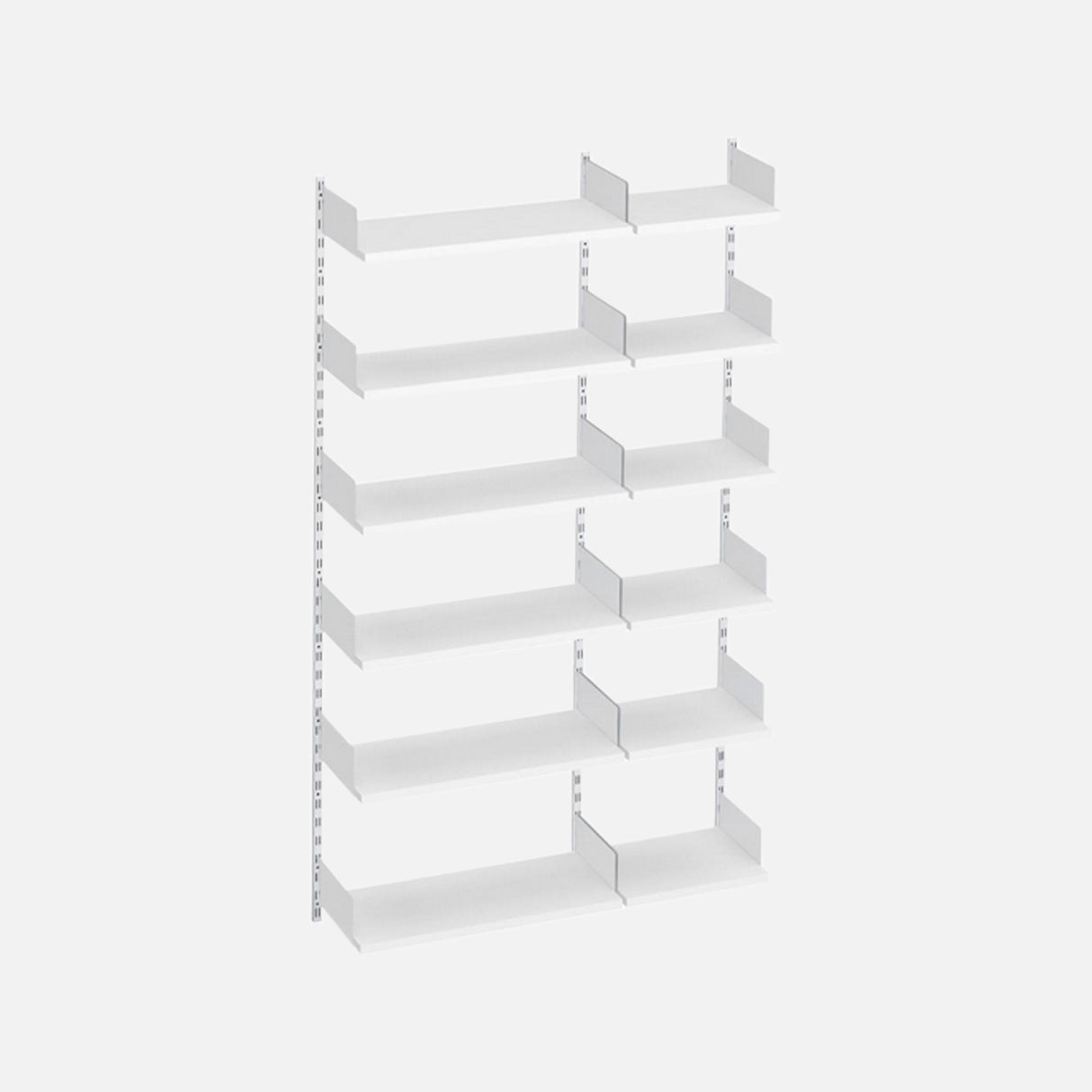 Sumo 12 Book Shelf Kit White 1270x320x2000mm