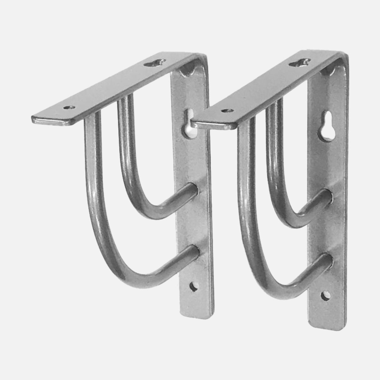 Swing Bracket Gloss Aluminium 150x150mm (Pair)
