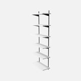 Adjustable 6 European Made Shelf Kit Black & White 2000x800x300mm