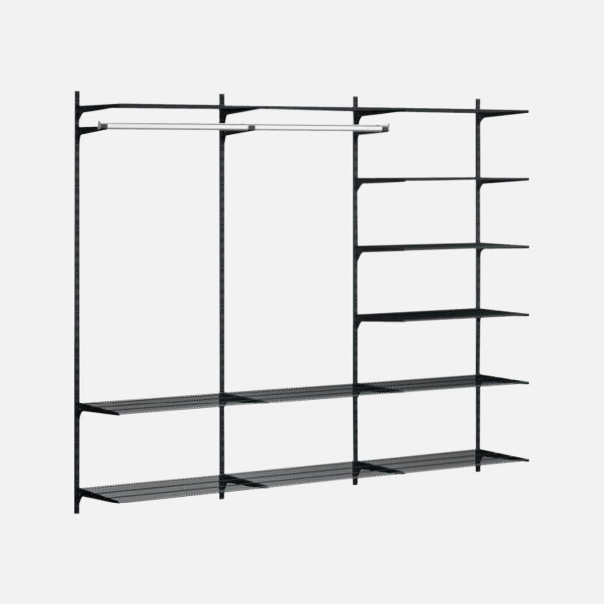 Gridboard Wire 12 Shelf Kit Black 2400Wx410x1500mm