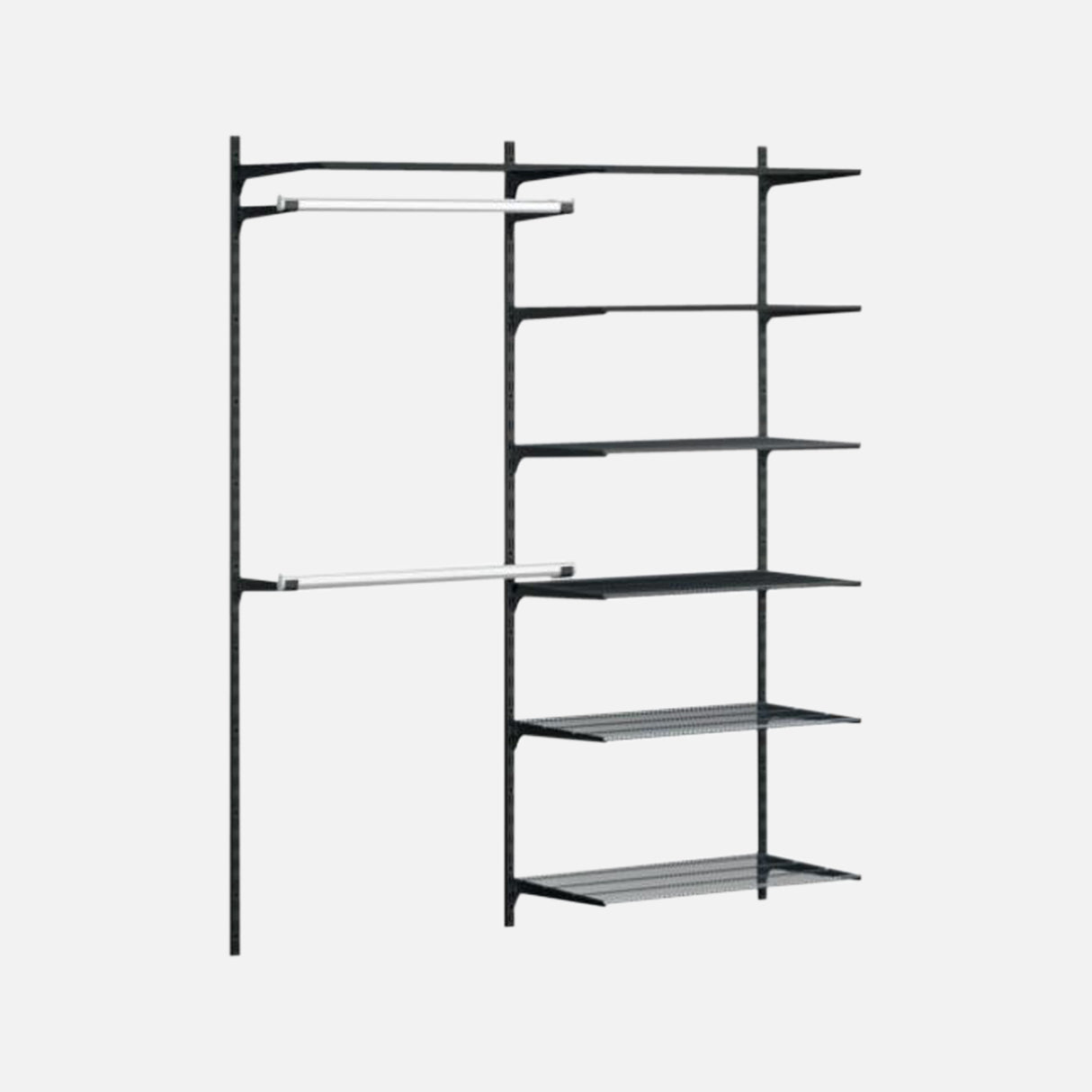 Gridboard Wire 7 Shelf Kit Black 1650x400x2000mm