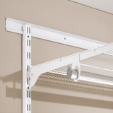 Clothes Rail Hang Brackets White (Pair)