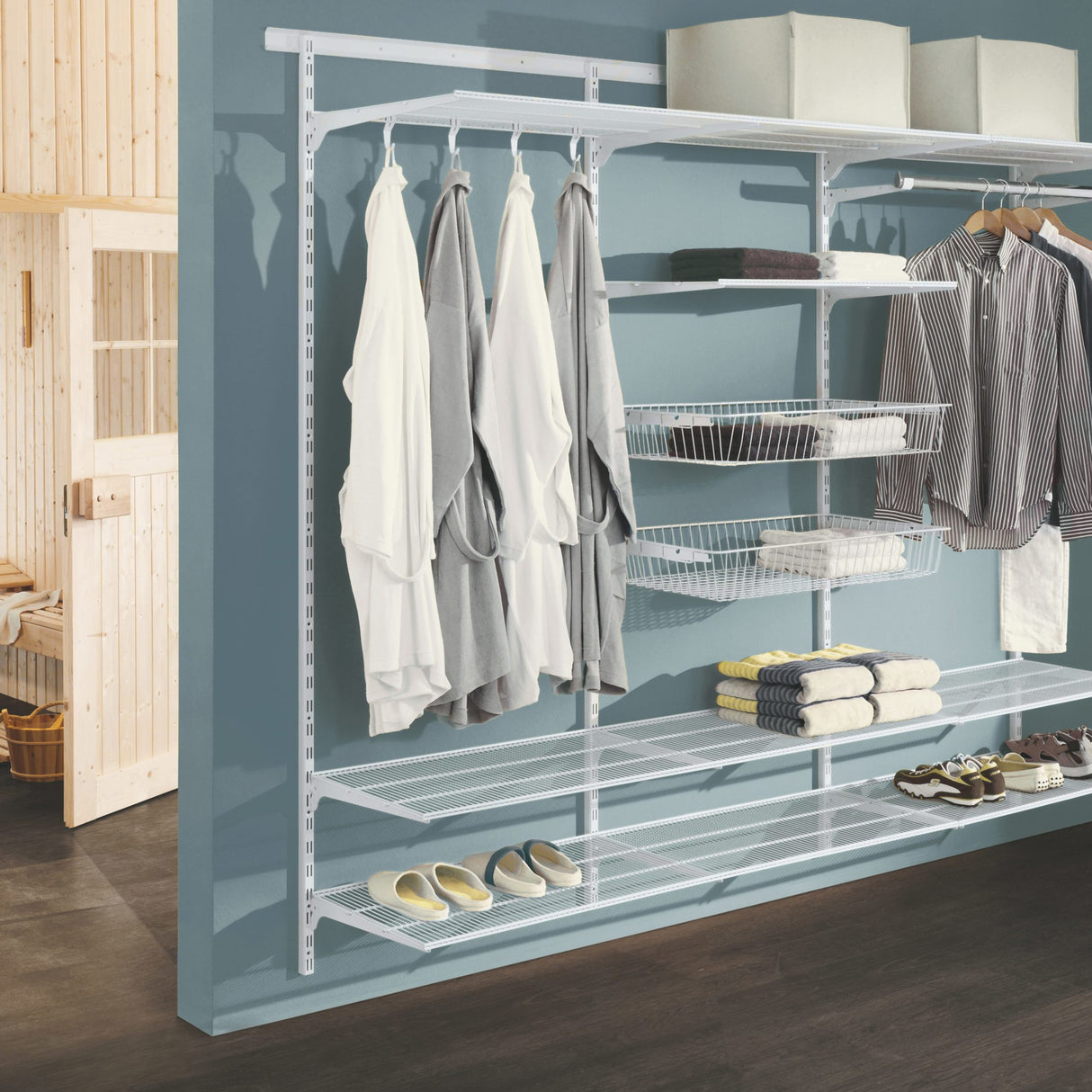 Ventilated Wire Shelf White 800x500mm