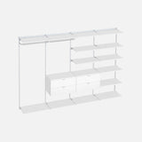 Sumo 14 Shelf Kit And 2 Drawer White 3300x450x2000mm