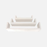 Tres U Shelf Matte White Shelves (Set Of 3)