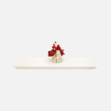 Beveled Edge Floating Shelf Matte White 600x200x32mm