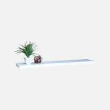 Floating Shelves Gloss White 1200x250x38mm Double Deal