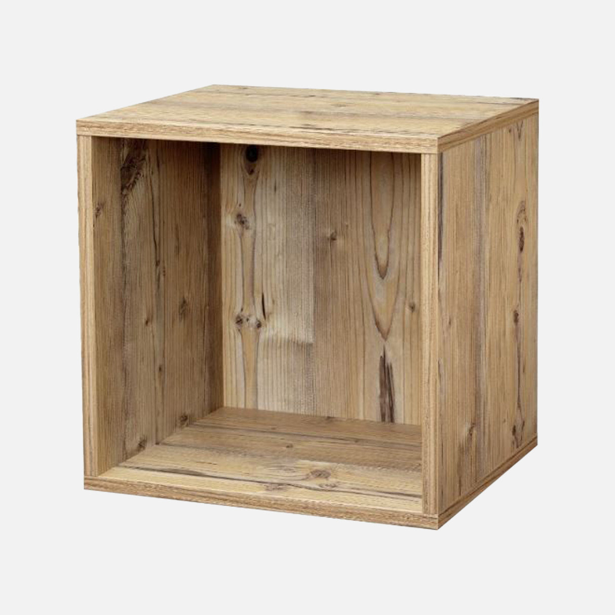 European Made Cube Shelf Wood Effect