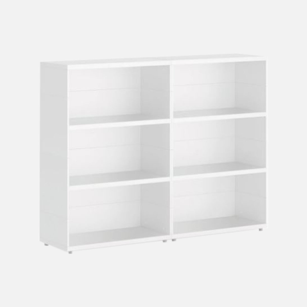 European Made Case Bookcase 2x3 Maxi White