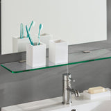 Glass Kit 600x120x8mm Flac Stainless Brackets