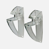 Transparent Clip Brackets 19mm (Pair)