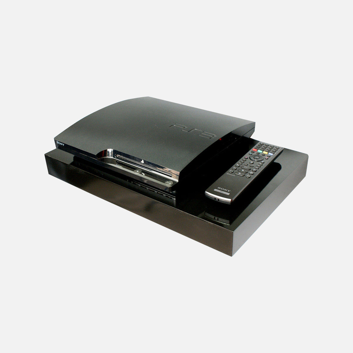 Media Floating Shelf Gloss Black 450x300x50mm