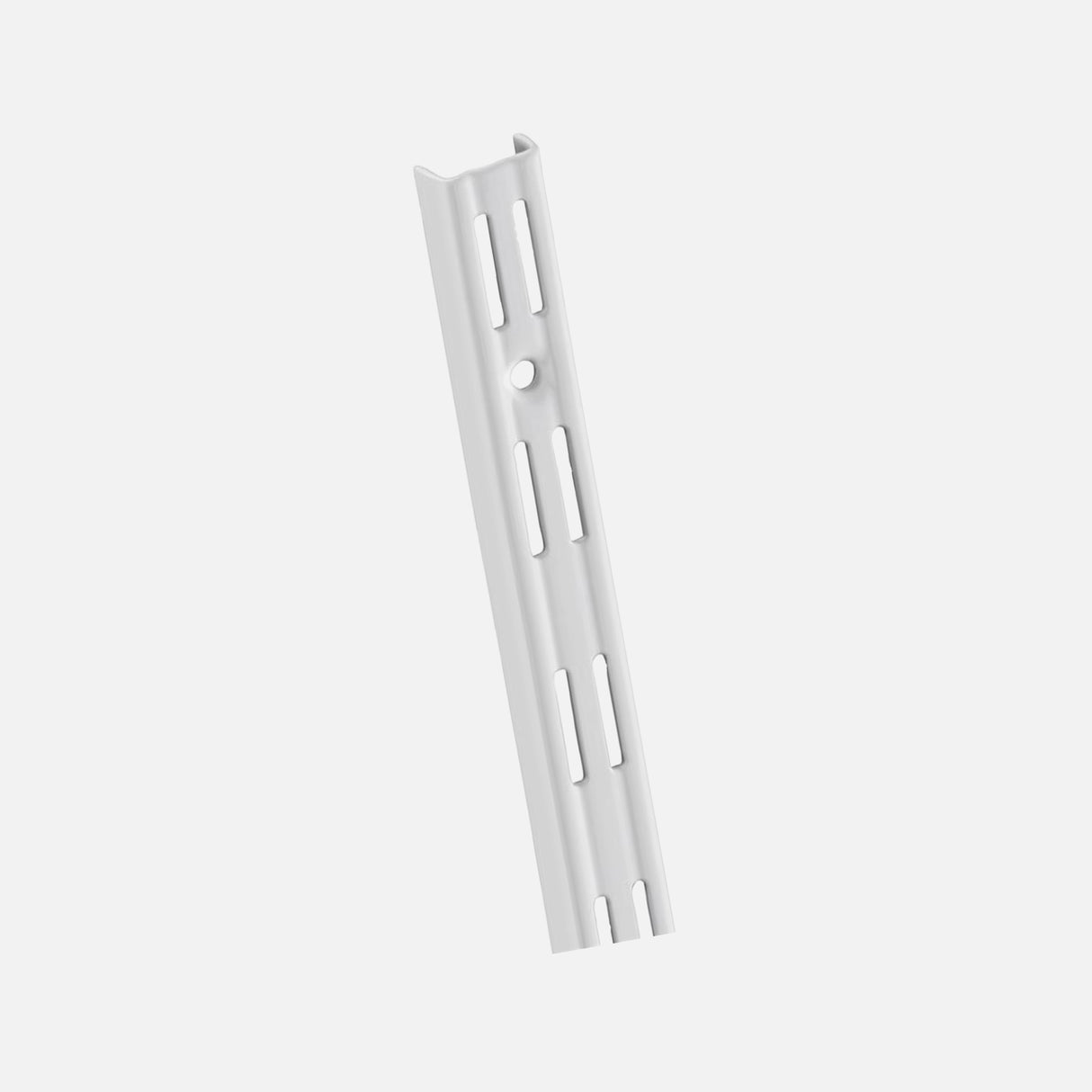 White Double Slot 50mm Pitch Wall Strips 1495mm