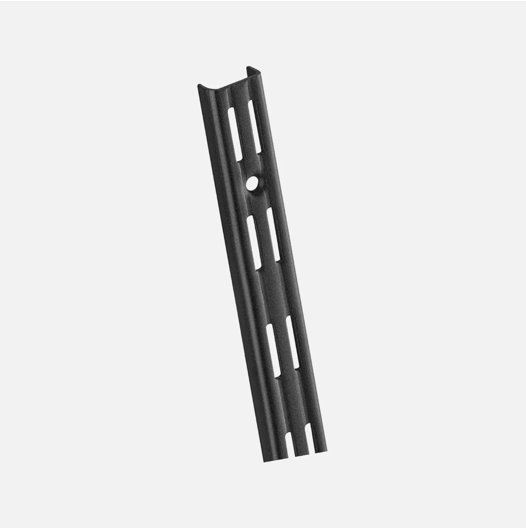 Steel Shelves Matte Black 800x400mm (Pair)