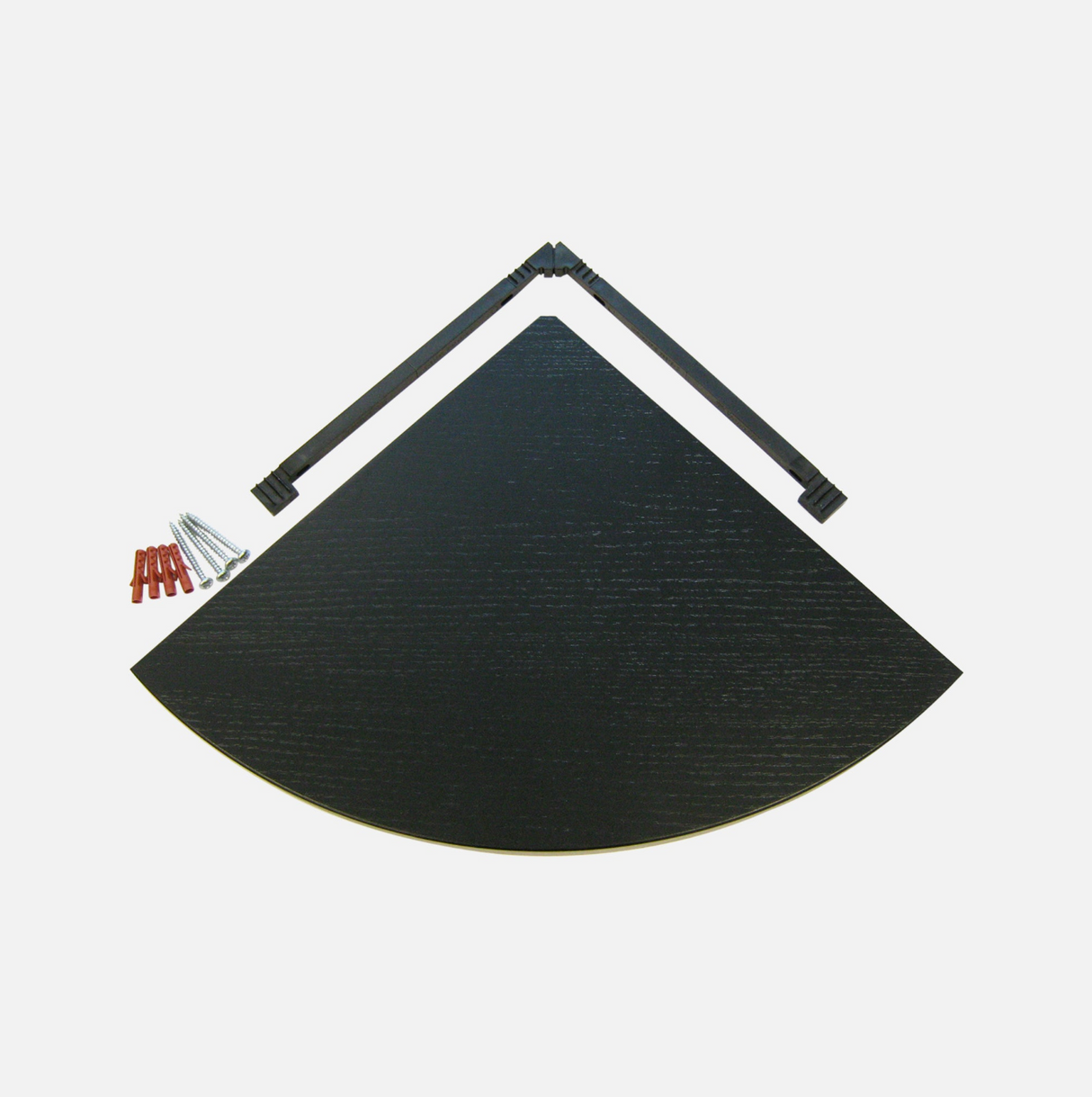 Floating Corner Shelves Black 300 & 400 (Double Deal)