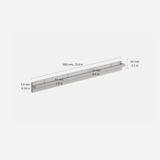 Glass Shelf Slot Bracket 600x10mm