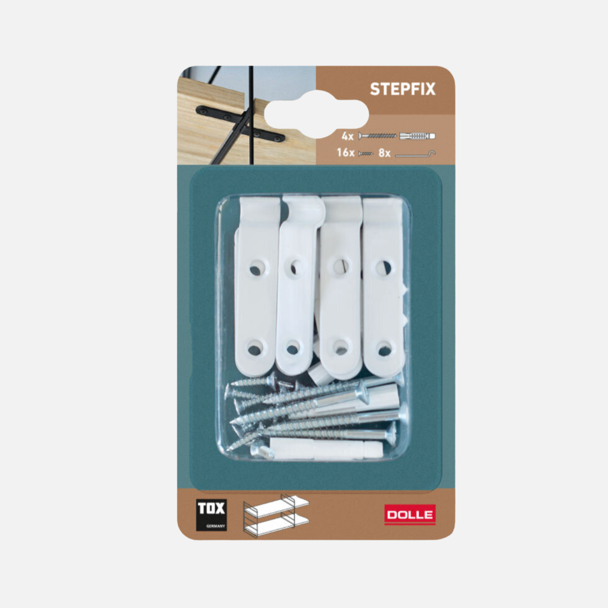 StepFix Mounting Hardware Kit | for 2 shelf boards