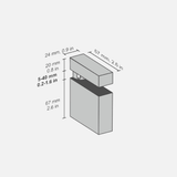 Quadro Maxi Clip Brackets Stainless