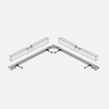Corner Floating Shelf Bracket 380x380x11mm