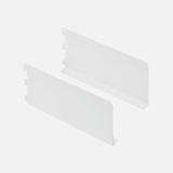 Book End Shelf Brackets White 250x128mm (Pair)