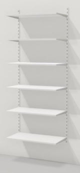 6 Steel Shelf Kit White 2000x800x320mm