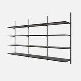 12 Steel Shelf Kit Matte Black 1500x2400x320mm