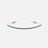 Glass Corner Flac Shelf Kit 250x250x8mm