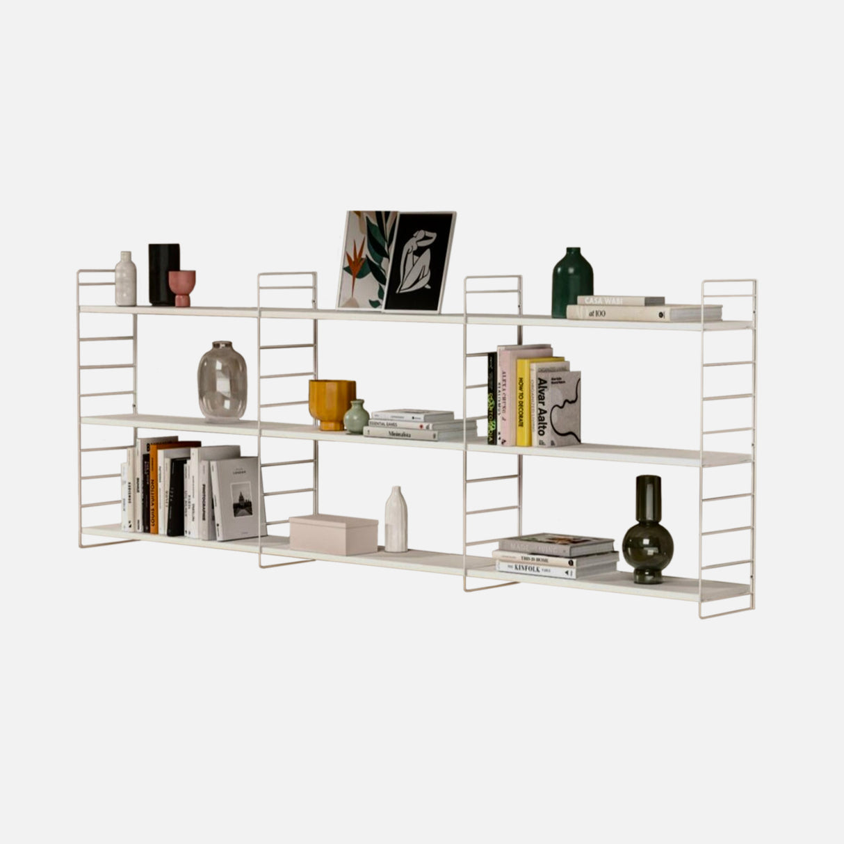 White Step Hanging Shelving Kit 900x1850x265mm